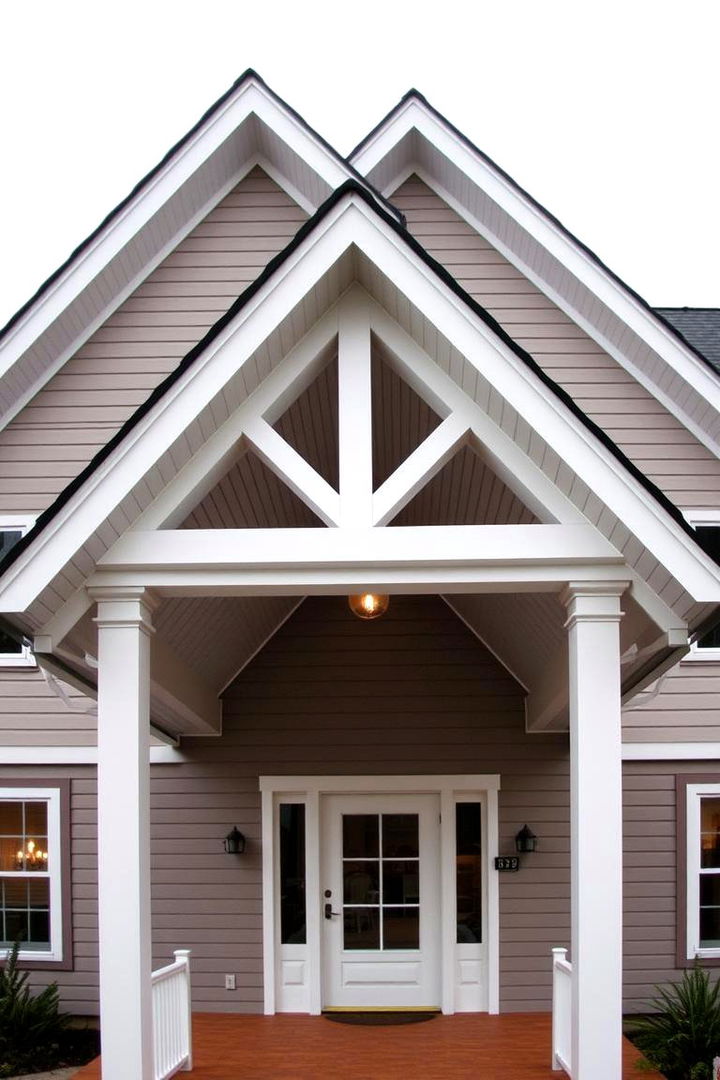 Gable Roof with Overhang - 22 Front Porch Roof Ideas