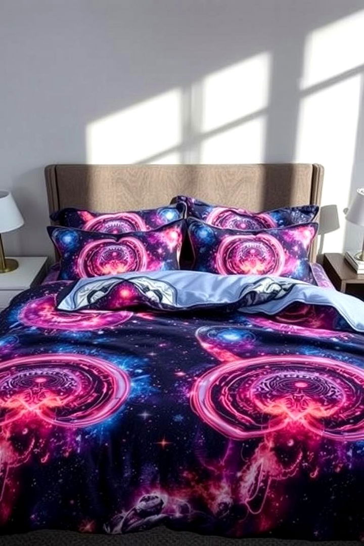 Galaxy Themed Bedding - 22 Space-themed Room Ideas