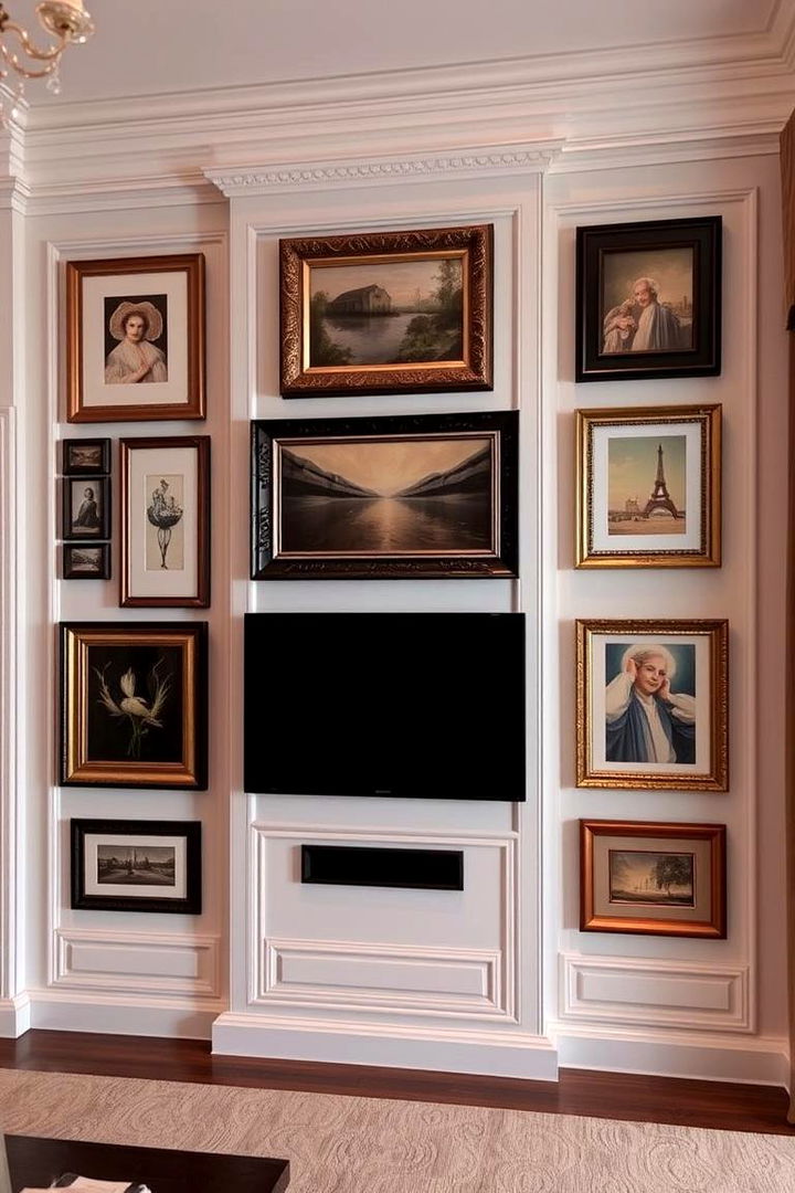Gallery Frame Integration - 22 Tv Wall Ideas