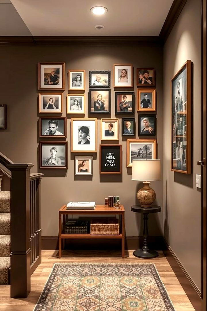 Gallery Wall Display - 22 Stair Landing Ideas