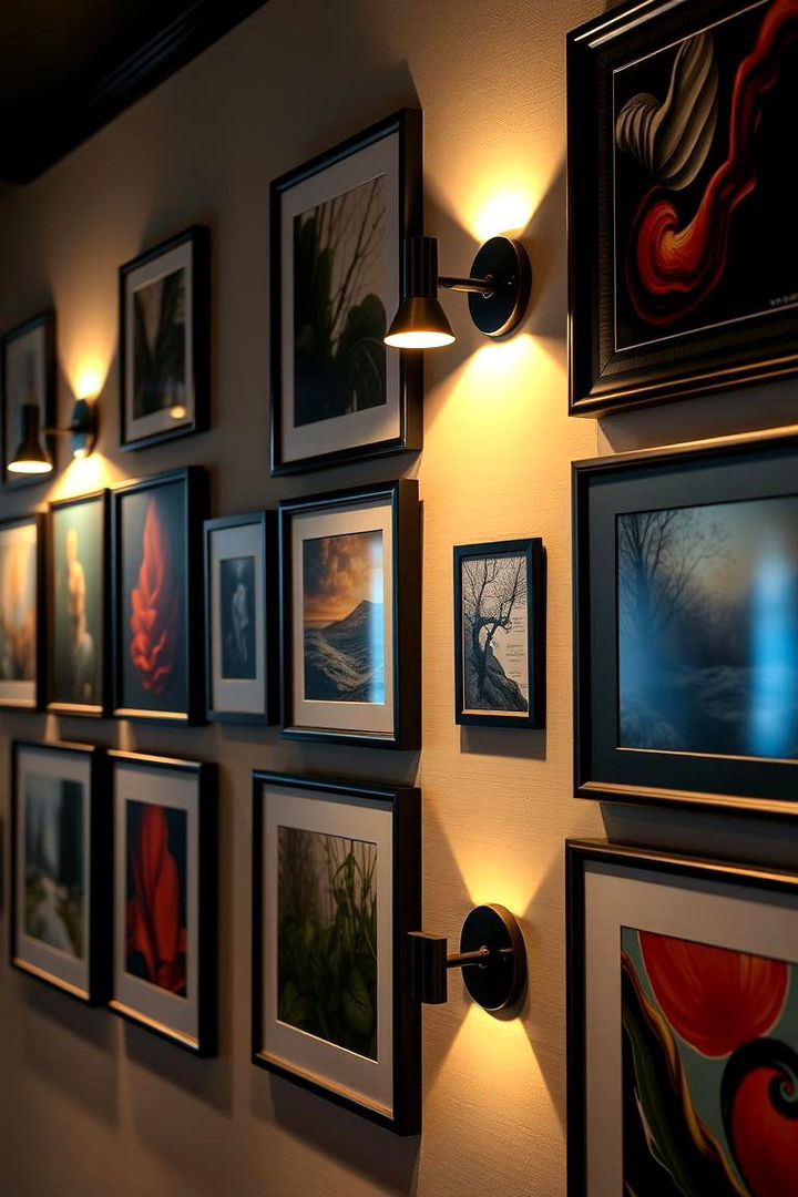 Gallery Wall Illumination Art Inspired Lighting Accents - 22 Bedroom Wall Sconce Ideas