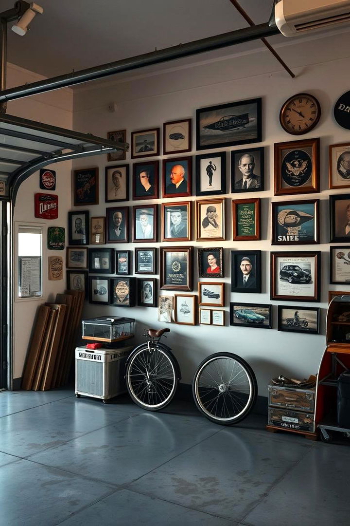 Gallery Wall for Memorabilia - 22 Garage Wall Ideas