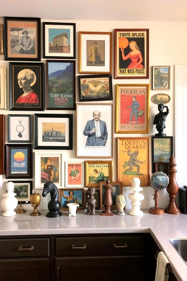 Gallery Walls of Kitchen Art - 22 Maximalist Kitchen Decor Ideas