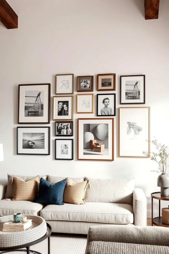 Gallery Worthy Walls - 22 Hamptons Living Room Ideas
