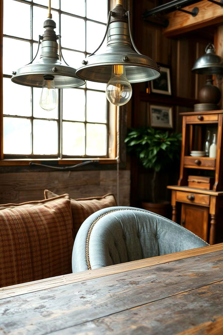 Galvanized Metal Accents - 22 Rustic Barndominium Interior Design Ideas