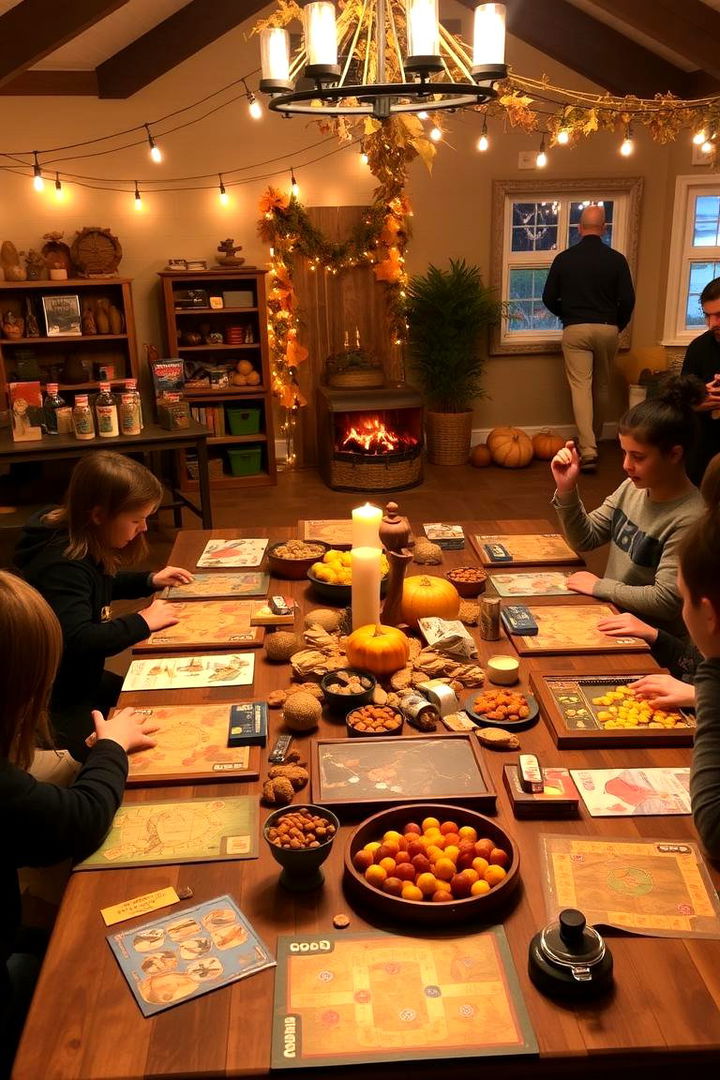 Game Night with Fall Flavors - 22 Fall Birthday Party Ideas