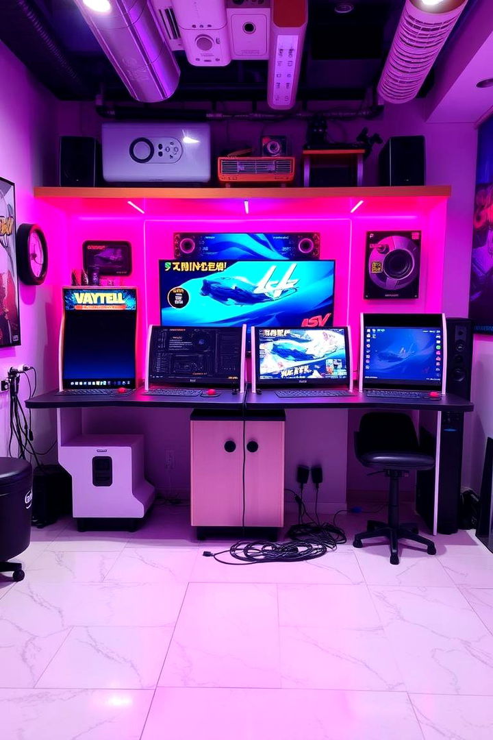 Gamers Custom Arcade Setup - 22 Arcade Room Ideas