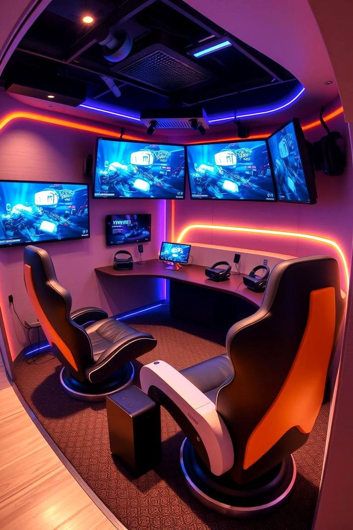 Gamers Immersive VR Corner - 22 Arcade Room Ideas