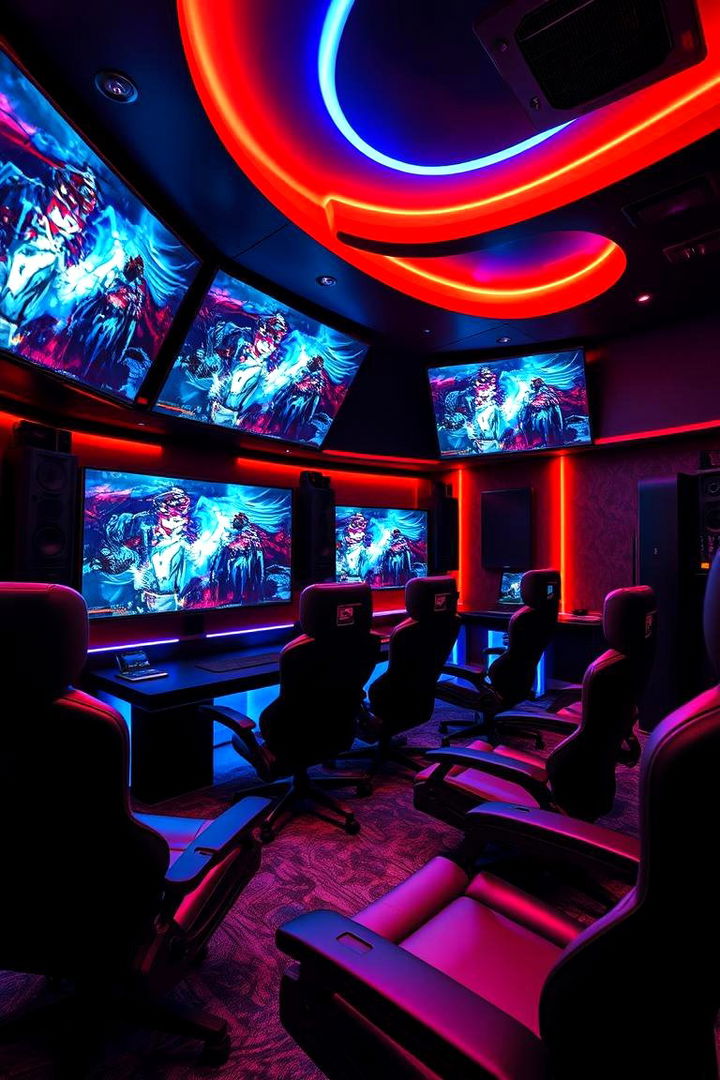 Gaming Paradise - 22 Man Cave Living Room Ideas