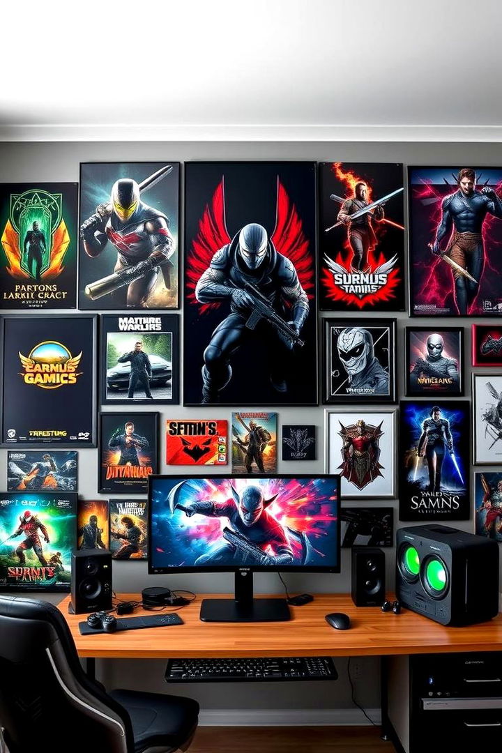Gaming Wall Art Embellishments - 22 Boys Gaming Bedroom Ideas