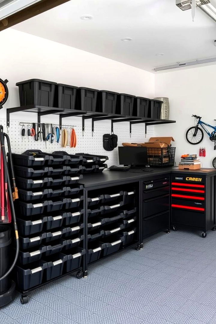 Garage Organization Bins - 22 Garbage Can Storage Ideas
