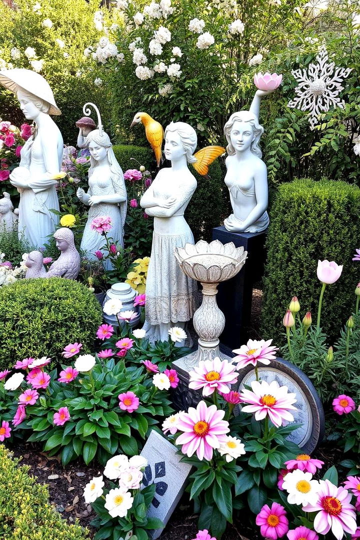 Garden Accents and Sculptures - 22 Curb Appeal Inspiration for Ranch Homes