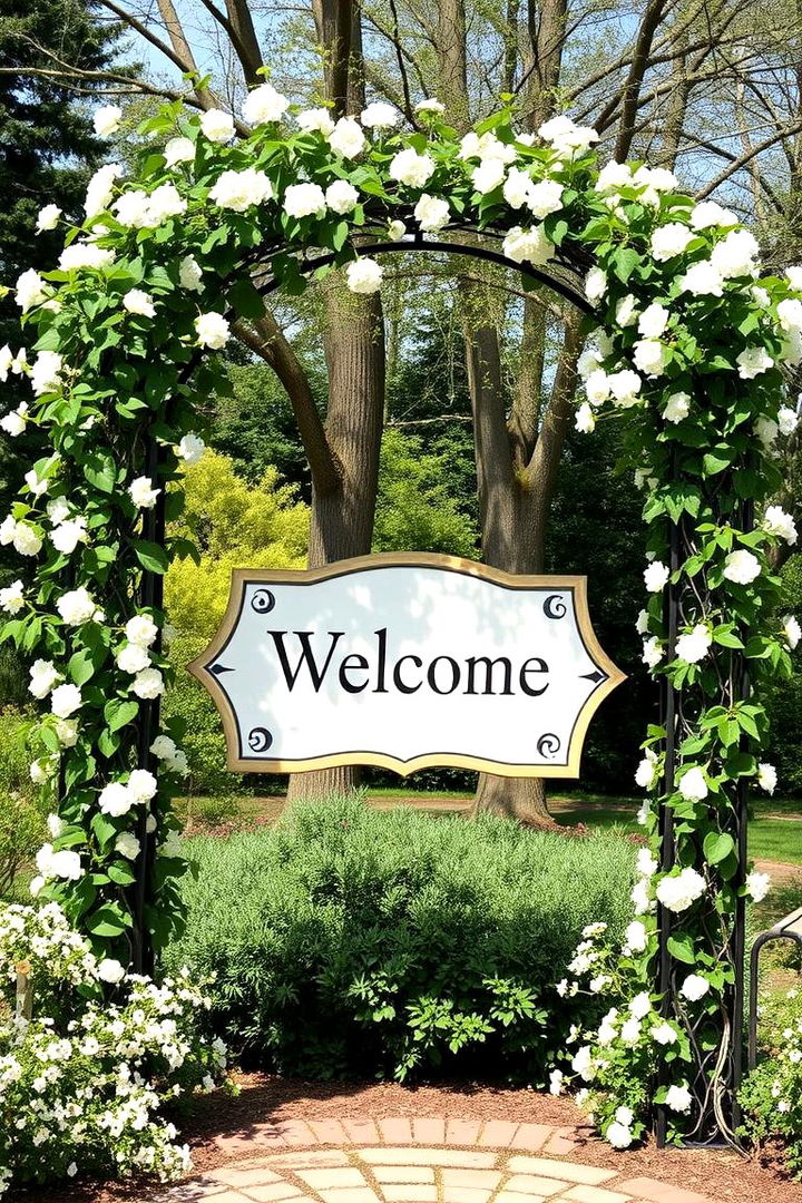 Garden Arbor Inspired - 22 Wedding Welcome Sign Ideas