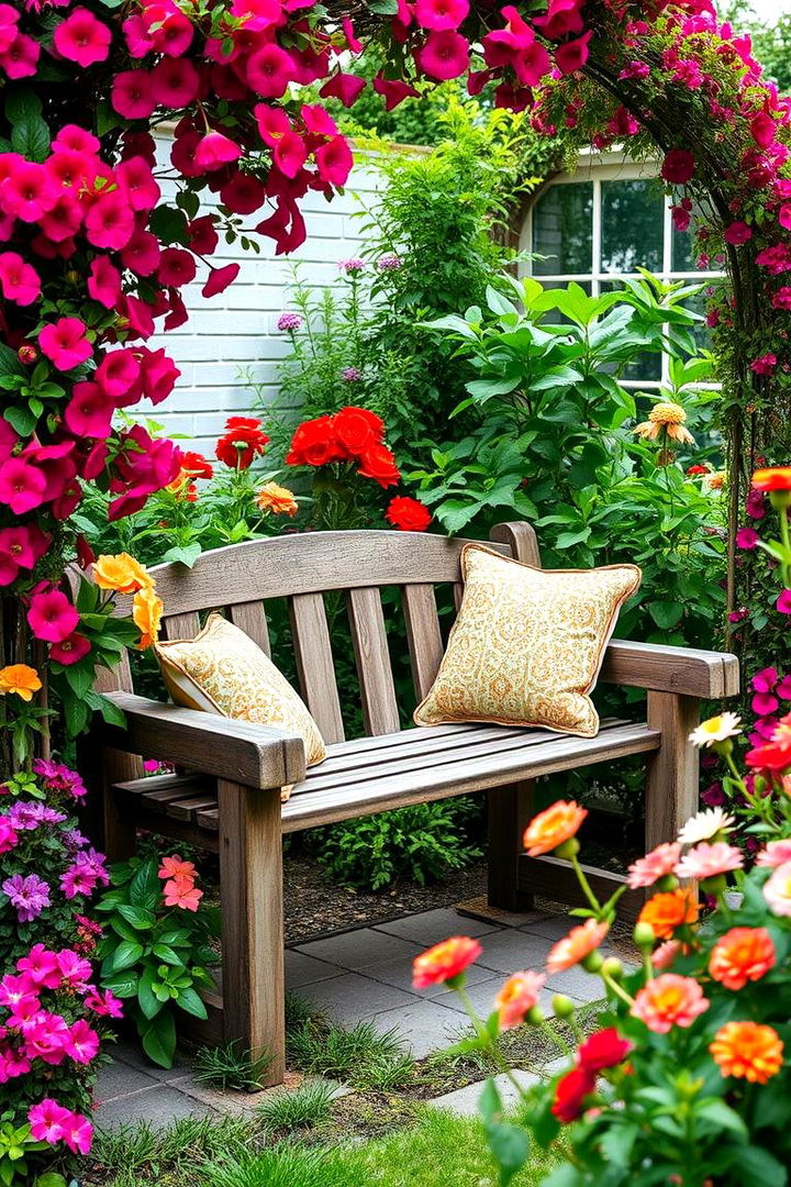 Garden Bench Retreat - 22 Outdoor Seating Ideas