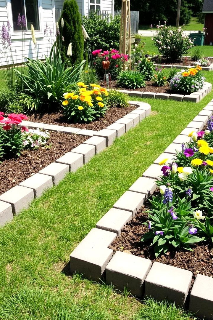 Garden Borders - 22 Cinder Block Garden Ideas