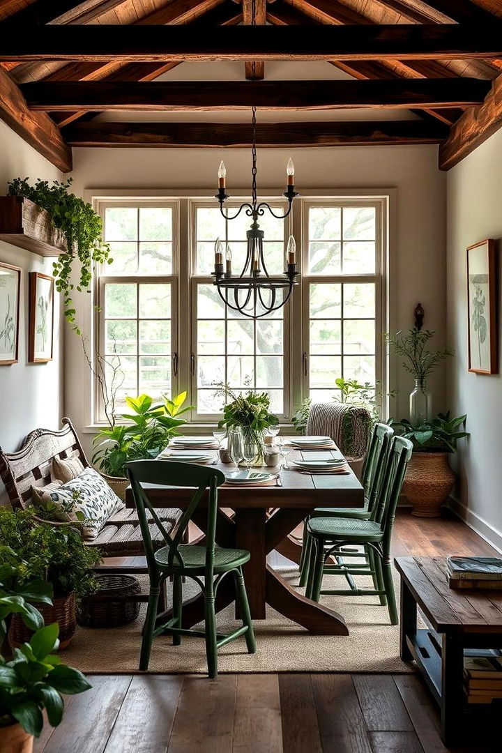Garden Inspired Farmhouse Environment - 22 Modern Farmhouse Dining Room Ideas