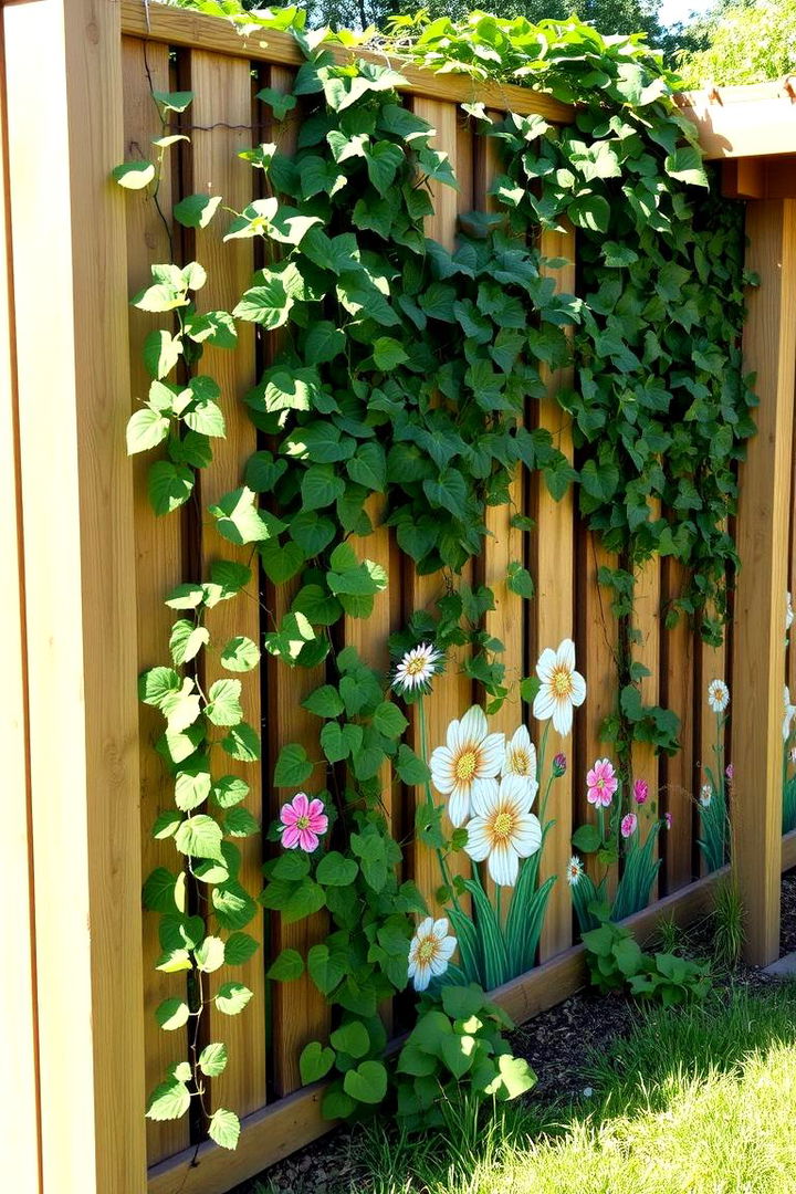Garden Integration Enhancing Outdoor Spaces - 22 Fence Art Ideas