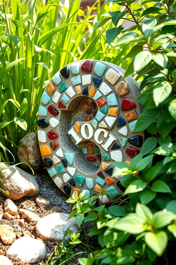 Garden Mosaic Numbers - 22 House Number Ideas