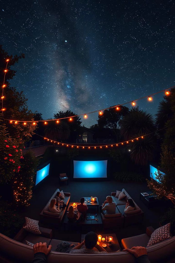 Garden Movie Night - 22 Garden Party Ideas