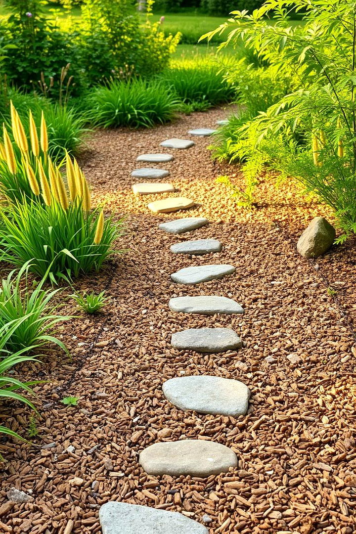 Garden Mulch Trail - 22 Natural Walkway Ideas