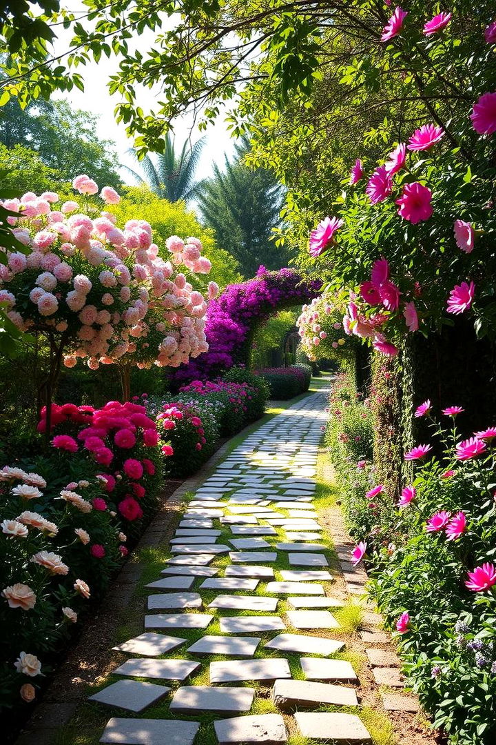 Garden Oasis Walkway - 22 Cobble Stone Walkway Ideas