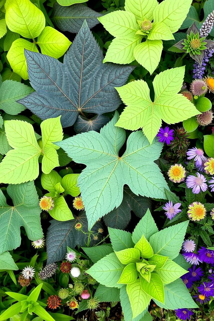 Garden Puzzles with Mixed Leaf Shapes - 22 Perennial Flower Bed Ideas