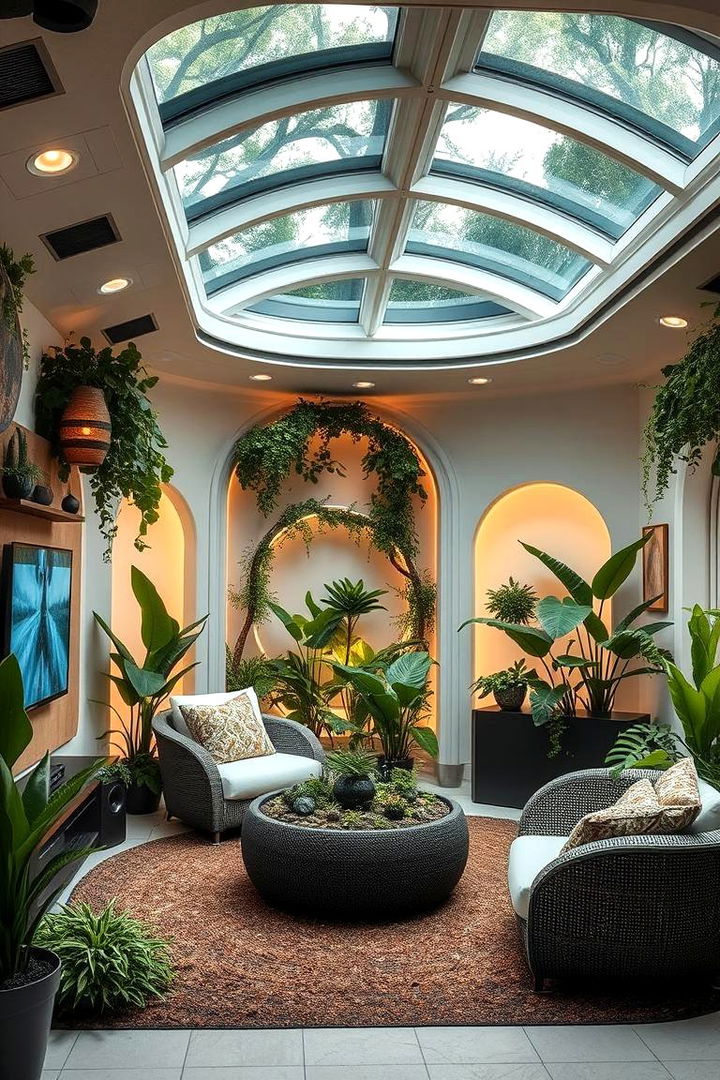 Garden Room with Integrated Technology - 22 Garden Room Ideas
