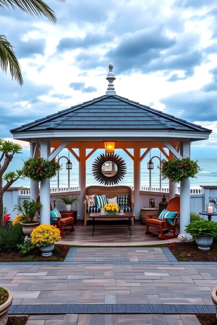 Gazebo Retreats with Ocean Views - 22 Coastal Garden Ideas