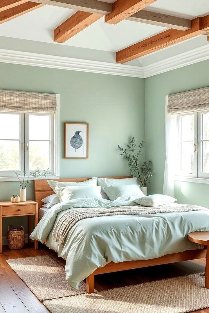 Gentle Mint Green - Best Bedroom Paint Colors for a Relaxing Atmosphere