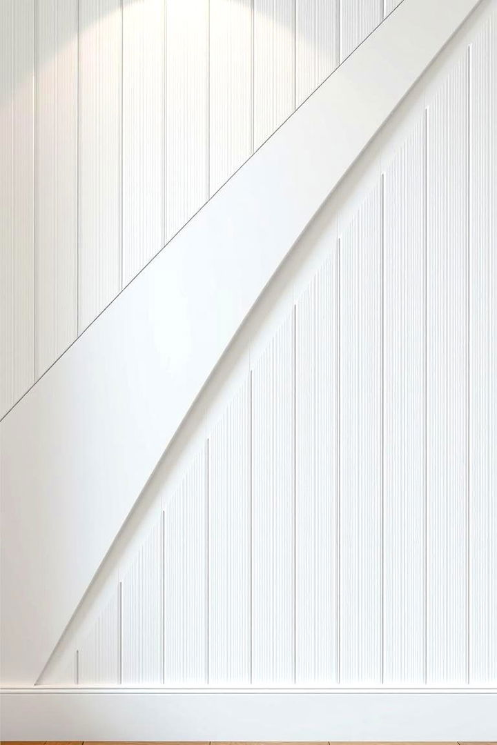 Geometric Beadboard Accents - 22 Beadboard Wall Ideas