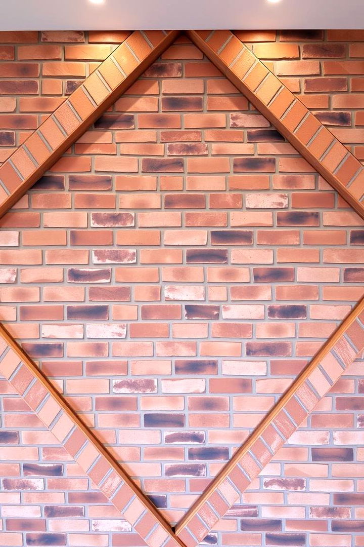 Geometric Brick Arrangement - 22 Brick Wallpaper Ideas