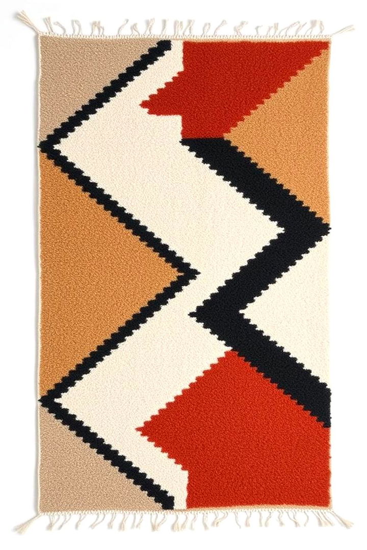 Geometric Designs - 22 Boho Rug Ideas