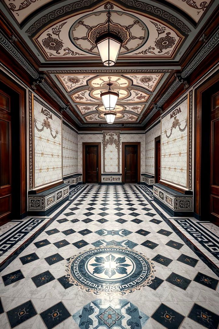 Geometric Floor Designs - 22 1990s Interior Design Ideas