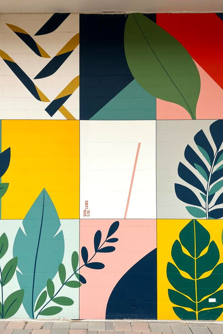 Geometric Garden Art - 22 Garden Mural Ideas