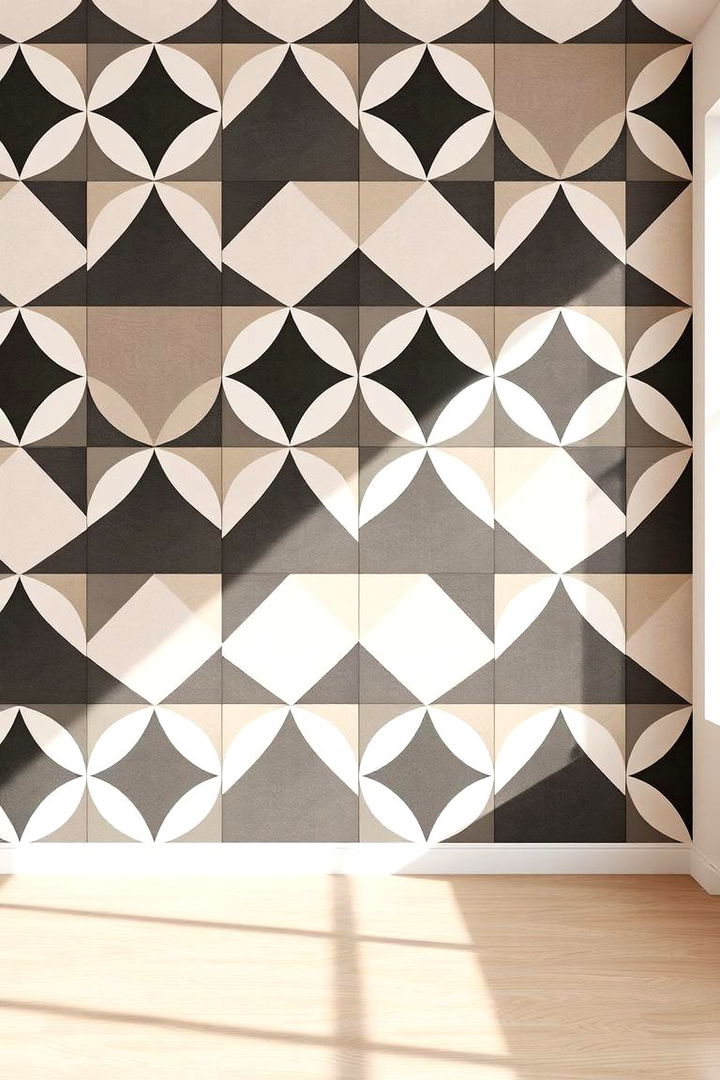 Geometric Harmony - 22 Wall Painting Ideas of Any Room