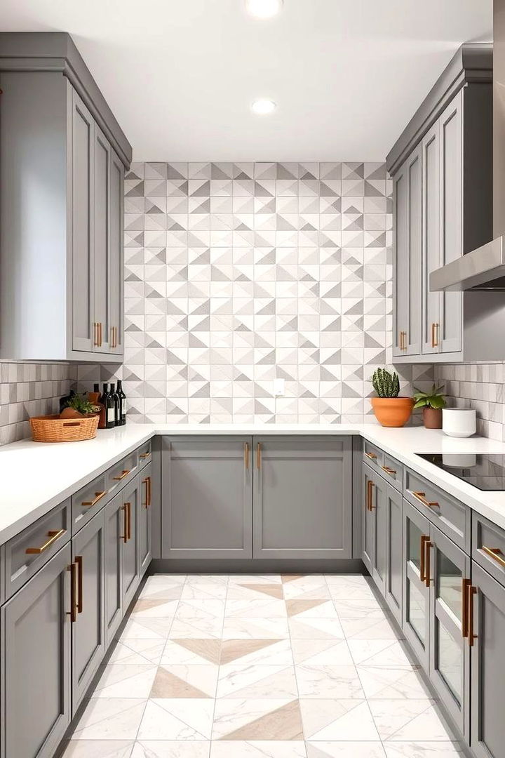 Geometric Inspirations - 22 Grey and White Kitchen Ideas