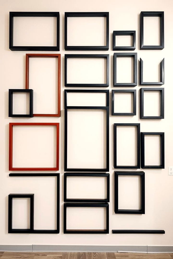 Geometric Layout Design - 22 Photo Wall Ideas