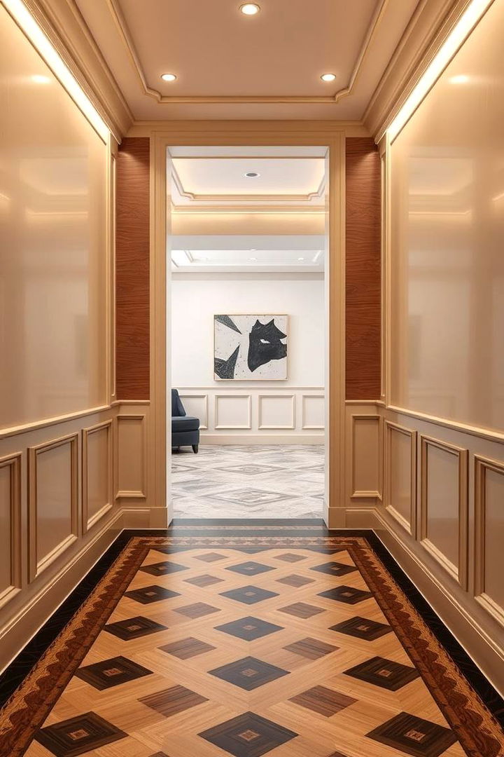 Geometric Line Accents - 22 Wainscoting Ideas