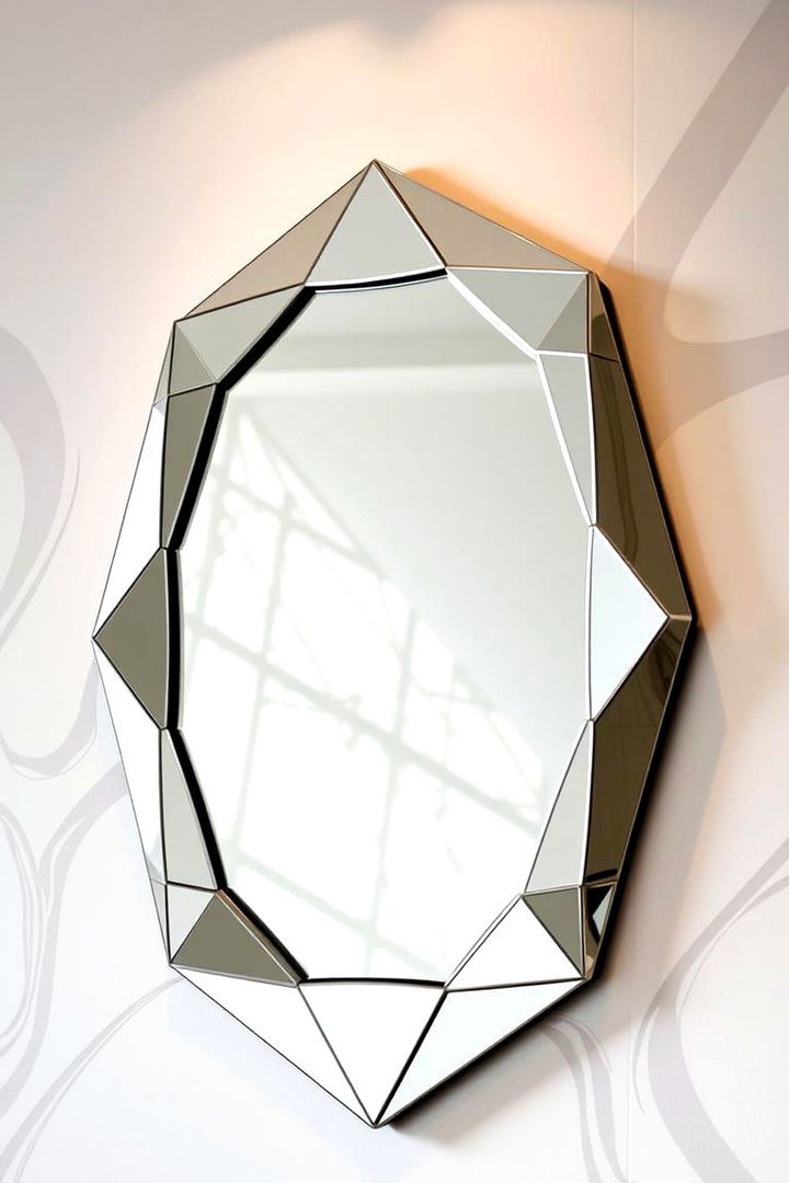Geometric Mirror - 22 Bedroom Mirror Ideas