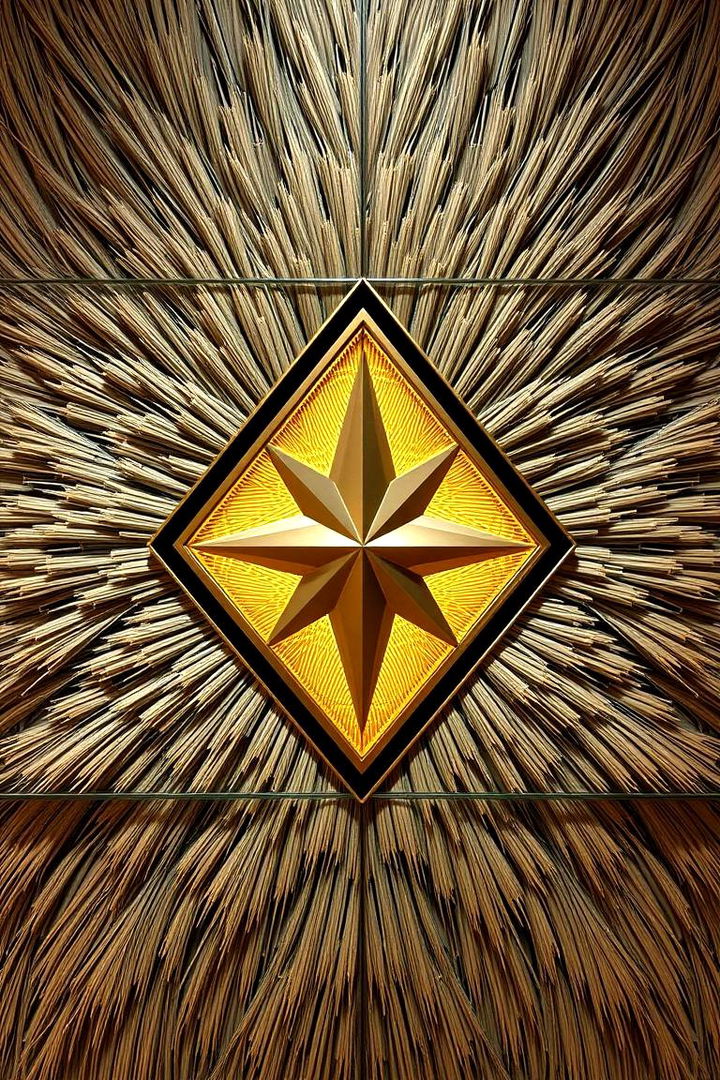 Geometric Pampas Designs - 22 Pampas Grass Wedding Decor Ideas