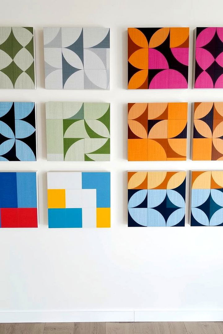 Geometric Pattern Boards - 22 Blank Wall Ideas