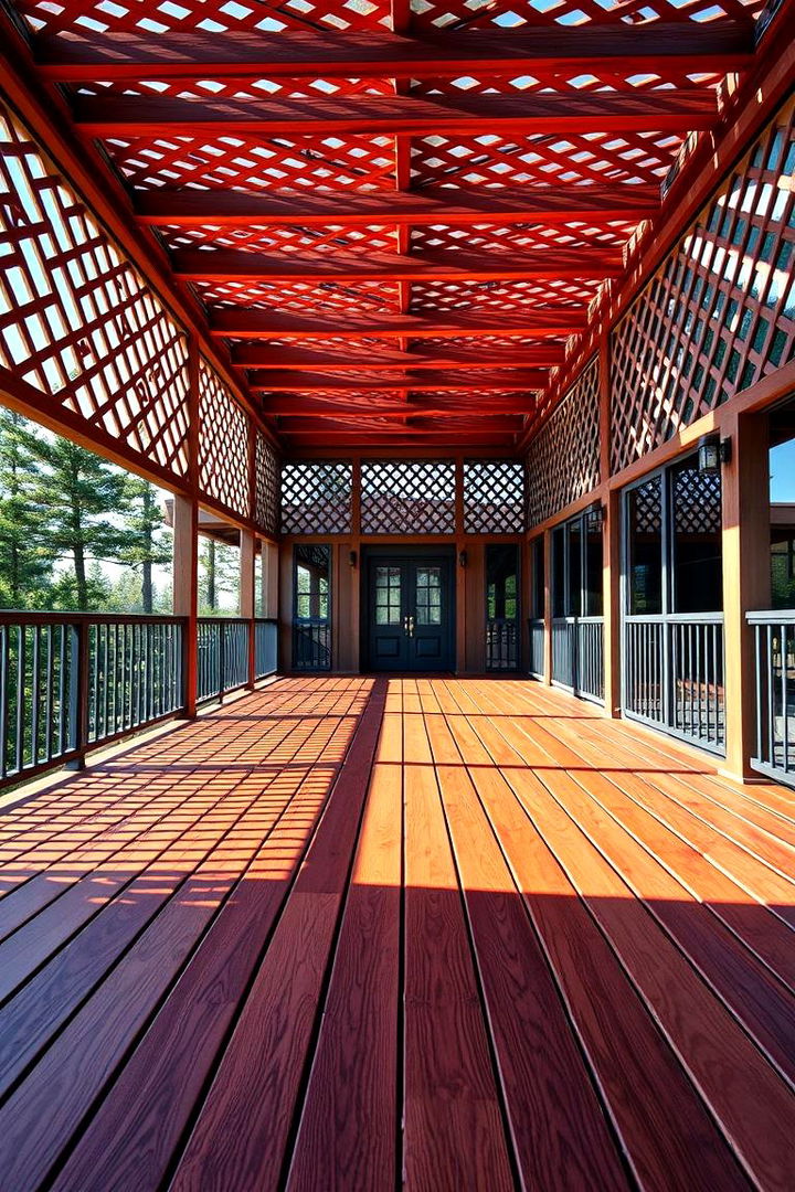 Geometric Pattern Lattice - 22 Deck Lattice Ideas
