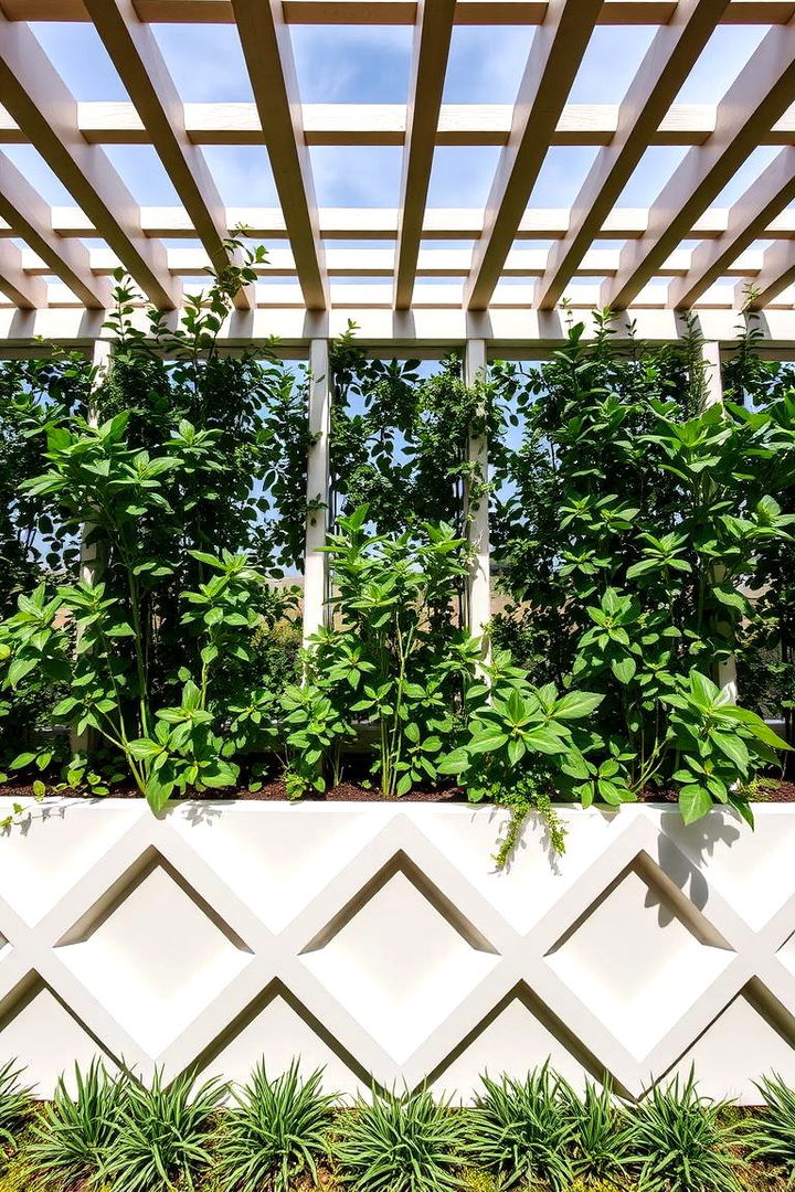 Geometric Pattern Trellis - 22 Garden Trellis Ideas