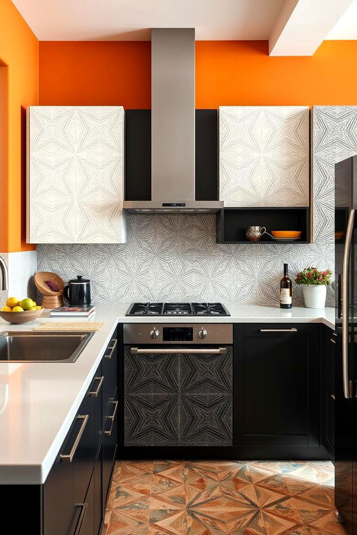Geometric Patterned Cabinet Doors - 22 Kitchen Cabinet Ideas