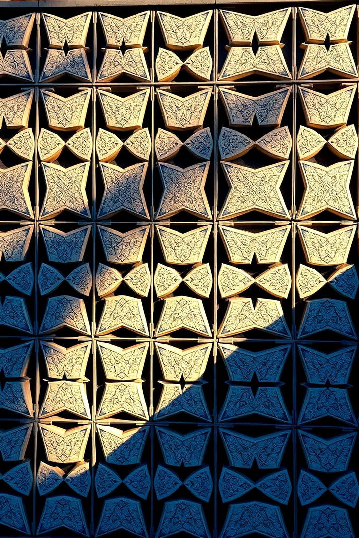 Geometric Patterned Panels - 22 Decorative Fence Ideas
