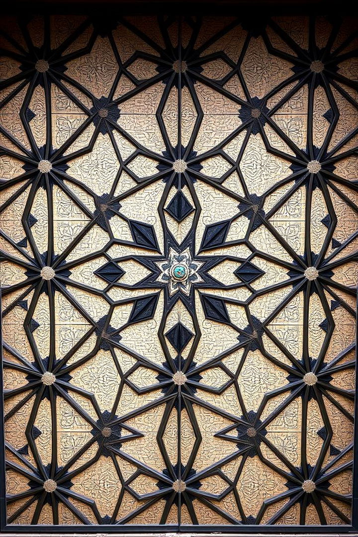 Geometric Patterned Style - 22 Front Door Gate Ideas