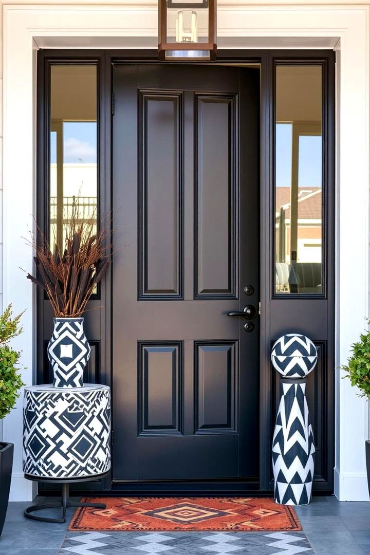 Geometric Patterns - 22 Front Door Decor Ideas