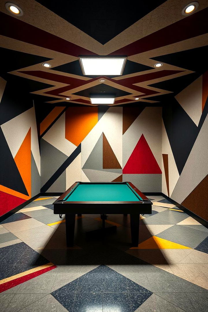 Geometric Patterns - 22 Game Room Paint Ideas
