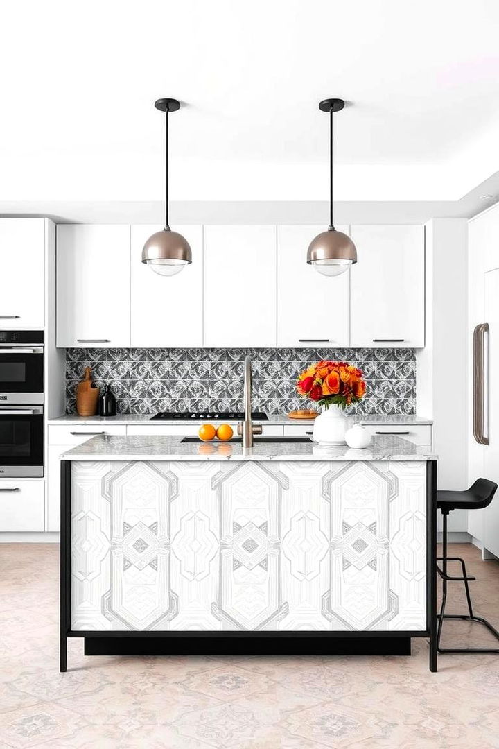 Geometric Patterns - 22 Kitchen Island Centerpiece Ideas