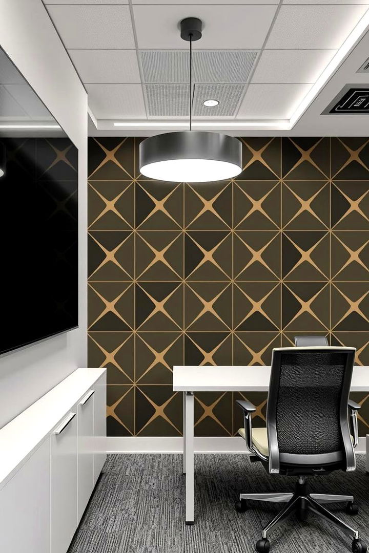 Geometric Patterns - 22 Office Wallpaper Ideas